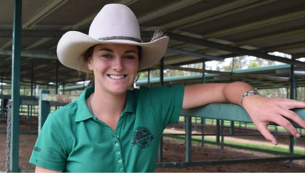 Maddy Page is the winner of RJ Kleberg Memorial Scholarship at the National Santa Gertrudis Junior Camp at Warwick. Maddy Page is the winner of RJ Kleberg Memorial Scholarship at the National Santa Gertrudis Junior Camp at Warwick.